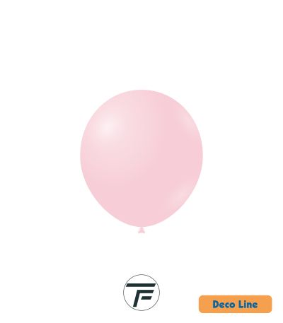 Kръгли балони пастел Rocca - Decorator Line, Taffy Pink/Бонбонено розово, 13см, 100бр., DLP5 226