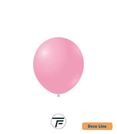 Kръгли балони пастел Rocca - Decorator Line, Flamingo Pink/Фламинго розово, 13см, 100бр., DLP5 225