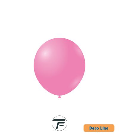 Kръгли балони пастел Rocca - Decorator Line, Dazzling Pink/Искрящо розово, 13см, 100бр., DLP5 233