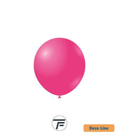 Kръгли балони пастел Rocca - Decorator Line, Punch Pink/Тропическо розово, 13см, 100бр., DLP5 240