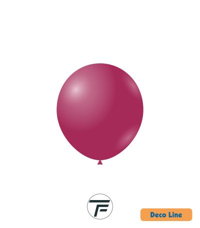 Kръгли балони пастел Rocca - Decorator Line, Deep Magenta/Наситена магента, 13см, 100бр., DLP5 218