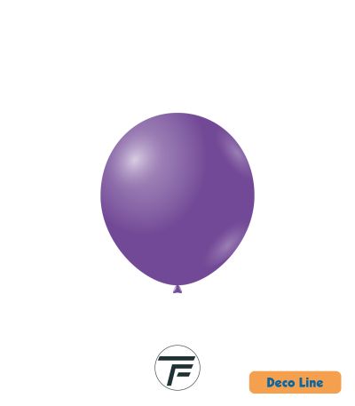 Kръгли балони пастел Rocca - Decorator Line, Deep Lavander/Наситена лавандула, 13см, 100бр., DLP5 256