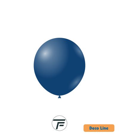 Kръгли балони пастел Rocca - Decorator Line, Prussian Blue/Пруско синьо, 13см, 100бр., DLP5 221