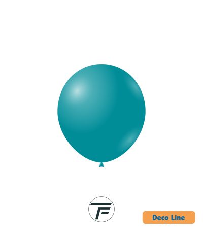 Kръгли балони пастел Rocca - Decorator Line, Ocean Blue/Океанско синьо, 13см, 100бр., DLP5 253