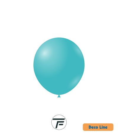 Kръгли балони пастел Rocca - Decorator Line, Tiffany Blue/Тифани синьо, 13см, 100бр., DLP5 224