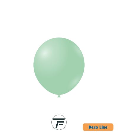 Kръгли балони пастел Rocca - Decorator Line, Mint Green/Ментово зелено, 13см, 100бр., DLP5 210