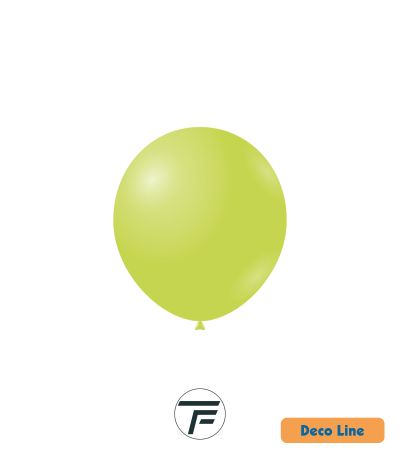 Kръгли балони пастел Rocca - Decorator Line, Kiwi Green/Киви зелено, 13см, 100бр., DLP5 230