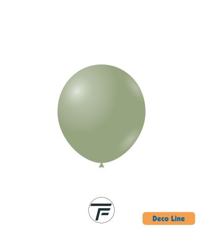 Kръгли балони пастел Rocca - Decorator Line, Sage Green/Салвия зелено, 13см, 100бр., DLP5 219