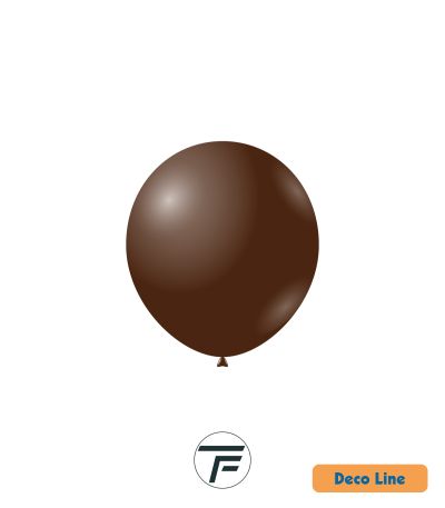 Kръгли балони пастел Rocca - Decorator Line, Cocoa/Какао, 13см, 100бр., DLP5 237