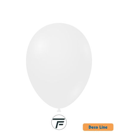Балони пастел Rocca - Decorator Line, White/Бял, 30см, 50бр., DLP12 200