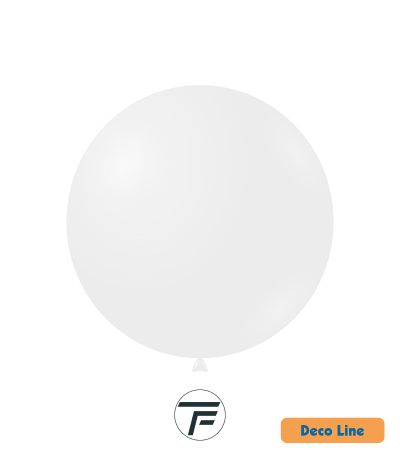 Балони пастел Rocca - Decorator Line, White/Бял, 45см, 20бр., DLP18 200