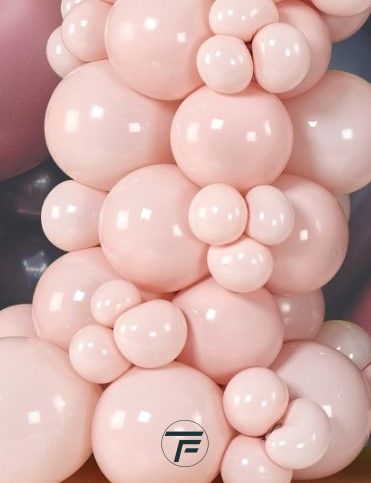 Балони пастел ROCCA - Раковина / Shell pink, 38см, 50бр., G150 400