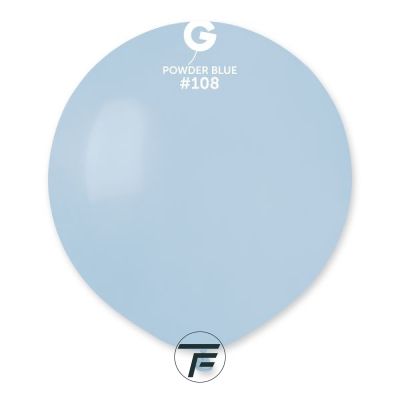 Балони пастел - Пудрено синьо / Powder blue, 48см, 25бр., G19 108