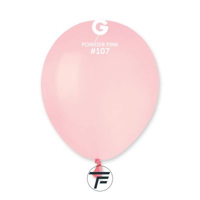 Малки кръгли балони пастел Gemar - Powder pink, 13см, 100бр., А50 107