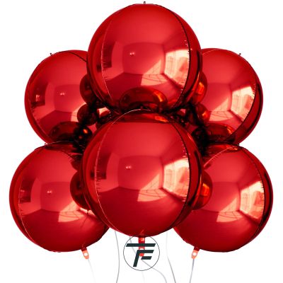 4D фолио балон сфера 32", червен
