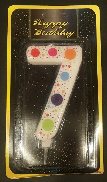Свещичка гигант бяла на точки 7