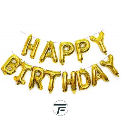 Фолиеви букви HAPPY BIRTHDAY, златни
