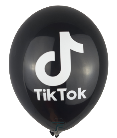 Балони с печат Тик ток - 26см, 100бр.