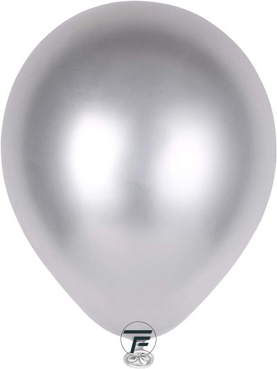 Малки кръгли балони хром ROCCA - Сребро хром / Shiny Silver, 13см, 100бр., AС50 89 Италия