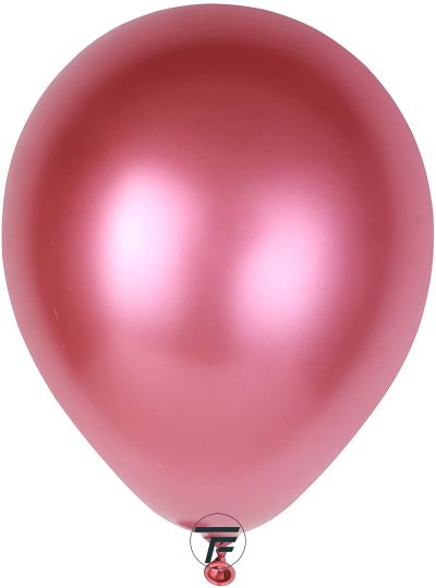 Малки кръгли балони хром ROCCA - Розов хром / Shiny Pink, 13см, 100бр., AС50 91 Италия