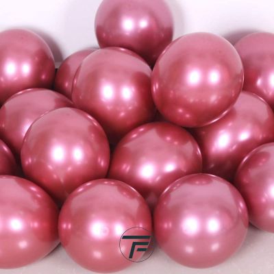 Малки кръгли балони хром ROCCA - Розов хром / Shiny Pink, 13см, 100бр., AС50 91 Италия