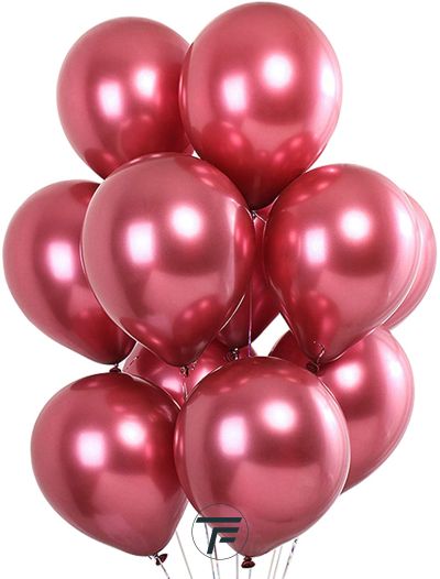Малки кръгли балони хром ROCCA - Розов хром / Shiny Pink, 13см, 100бр., AС50 91 Италия