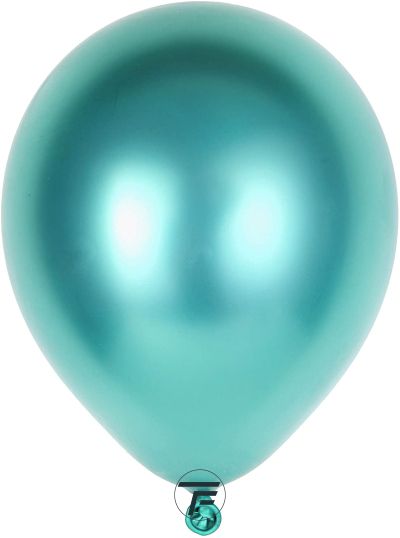Малки кръгли балони хром ROCCA - Зелен хром / Shiny Green, 13см, 100бр., AС50 93 Италия