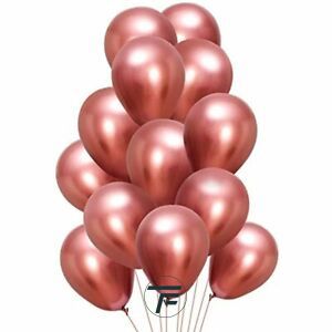 Малки кръгли балони хром ROCCA - Розово злато хром / Shiny Rose Gold, 13см, 100бр., AС50 96 Италия