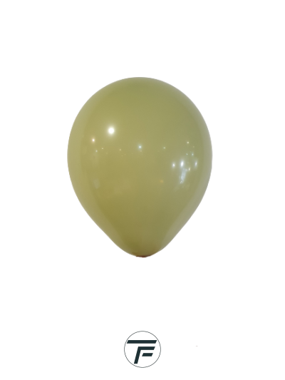 Малки кръгли балони пастел ROCCA - Маслинено Зелено / Olive Green, 13см, 100бр., А50 98