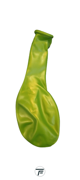 Малки кръгли балони металик ROCCA - Лимонено зелен металик (лайм) / Metal Lime Green, 13см, 100бр., AM50 77