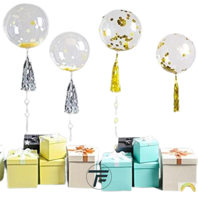 Прозрачен бъбъл/ бобо/ bubble/ bobo балон, 18"