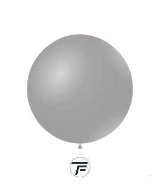 Балон пастел ROCCA - Сиво / Grey, 38см, 1 бр., G150 17