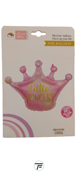 Балон фолио корона Little PRINCESS, розова