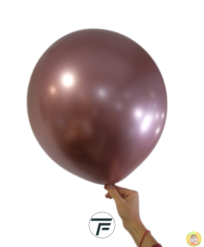 Балони Хром ROCCA, Розов хром / Shiny Pink, 38см, 25бр. GC150 91